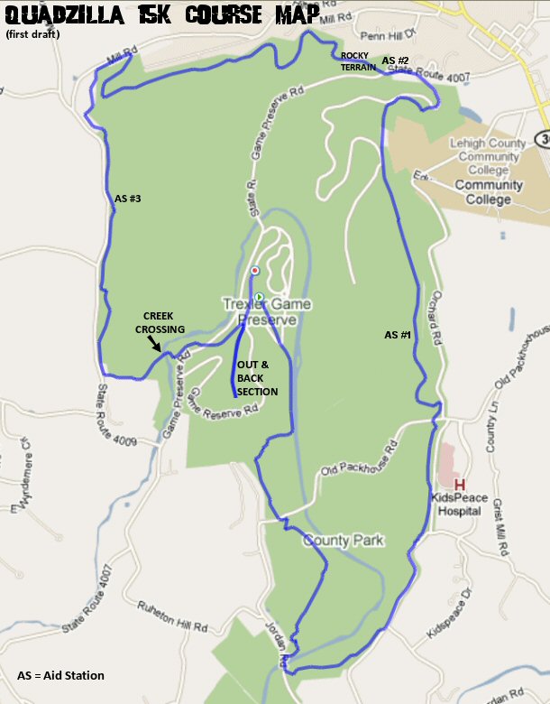 Quadzilla Course Map